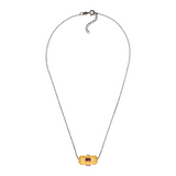 Give, Love &amp; Hope Necklace BLACK CHAIN ​​Gold