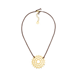 Wheel of Karma Choker, Gold