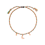 Mond Armband mit 925 Silber rosegoldenen Mond. Einheitsgröße. Tolles Geschenk.
