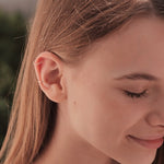 Ear Cuffs 2 Stück aus rosévergoldetem 925er Silber von hoffnungsträger