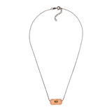 Give, Love &amp; Hope BLACK CHAIN, rose gold