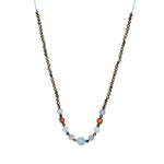 Choker-Kette mit Opal und funkelndem Pyrit.