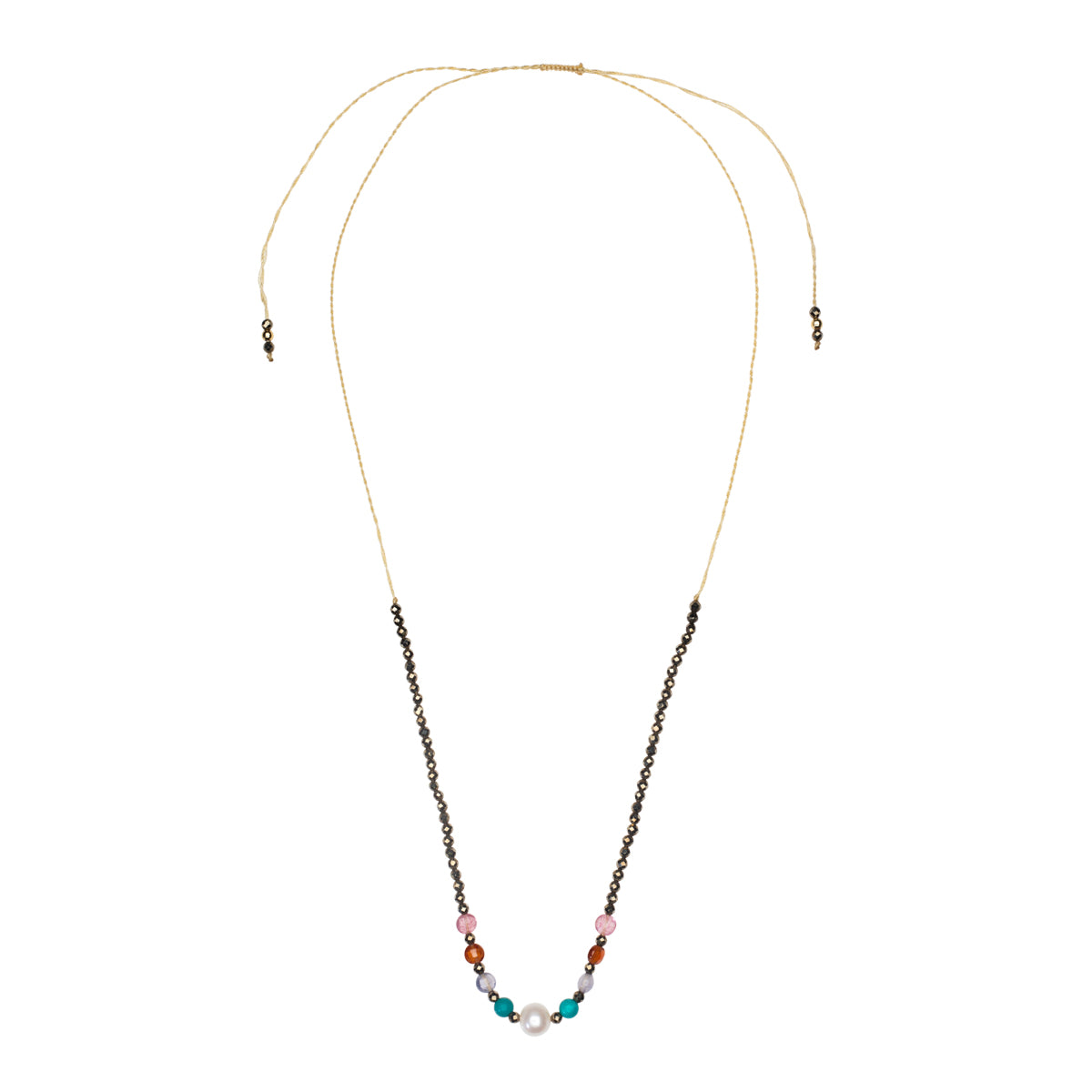 Choker Kette mit Makramee Verschluss 