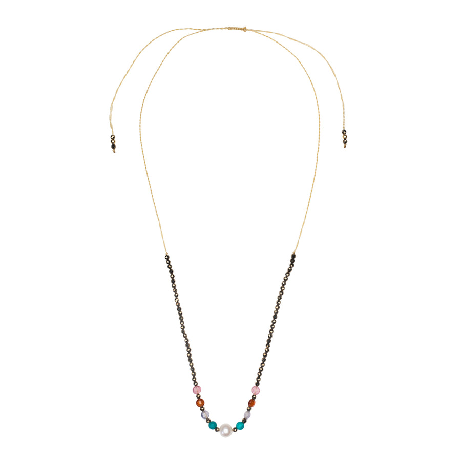 Choker Kette mit Makramee Verschluss 