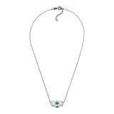 Give, Love &amp; Hope BLACK CHAIN, silver