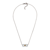 Give, Love &amp; Hope BLACK CHAIN, silver