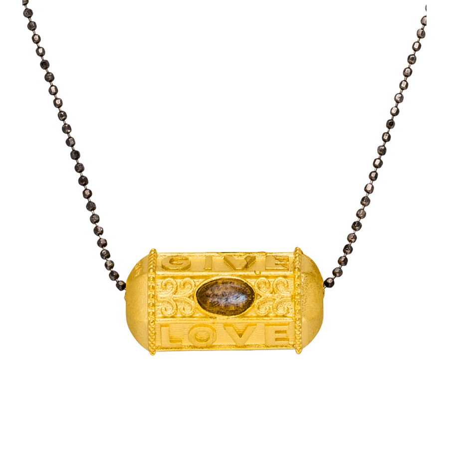Give, Love & Hope BLACK CHAIN, Gold