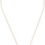 Geburtsstein Kette mit Topaz Edelstein an 925er rosévergoldeter Halskette.