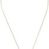 Geburtsstein Kette mit Topaz Edelstein an 925er rosévergoldeter Halskette.