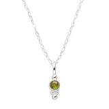 Birthstone necklace August Peridot