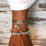 Namasté bracelet “Sanskrit”, rose gold