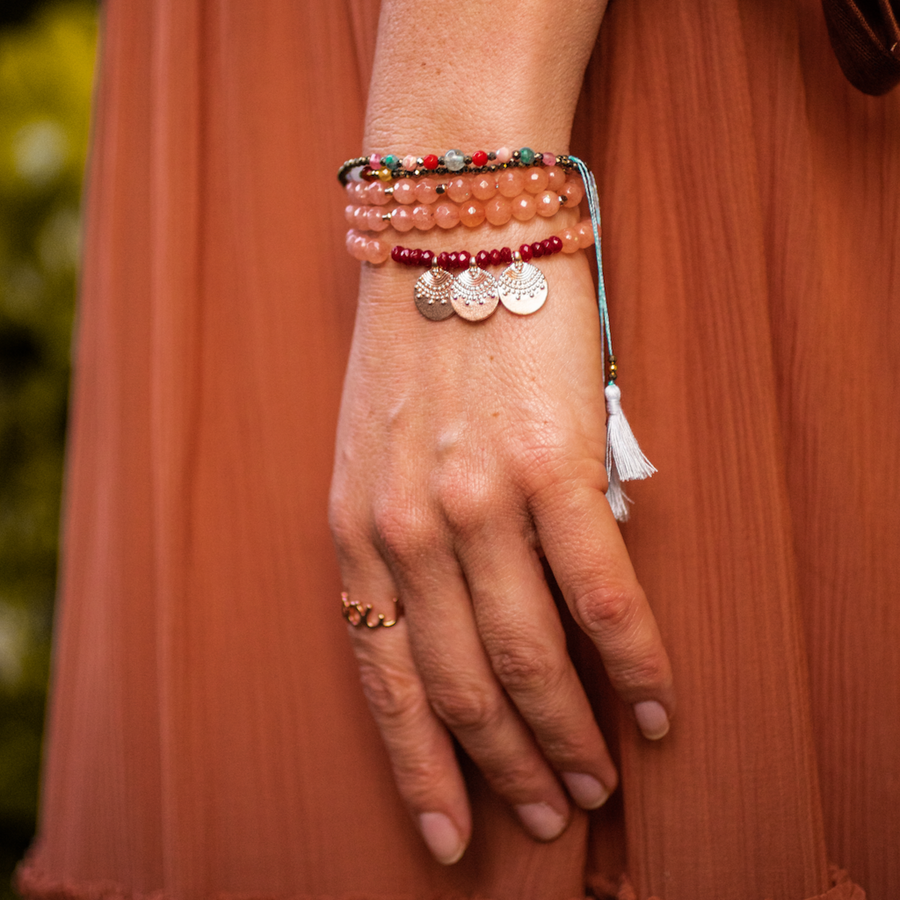Glitzerndes Pyrit Bracelet mit Apatit