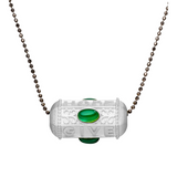 Give, Love &amp; Hope BLACK CHAIN, silver