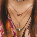 Längenverstellbare Choker Kette aus Pyrit Steinen und Perle