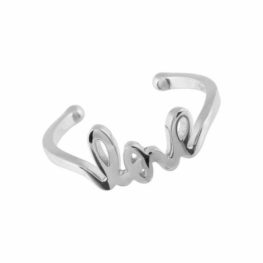 Love Ring aus 925er Sterling Silber von hoffnungstraeger Yoga Schmuck.