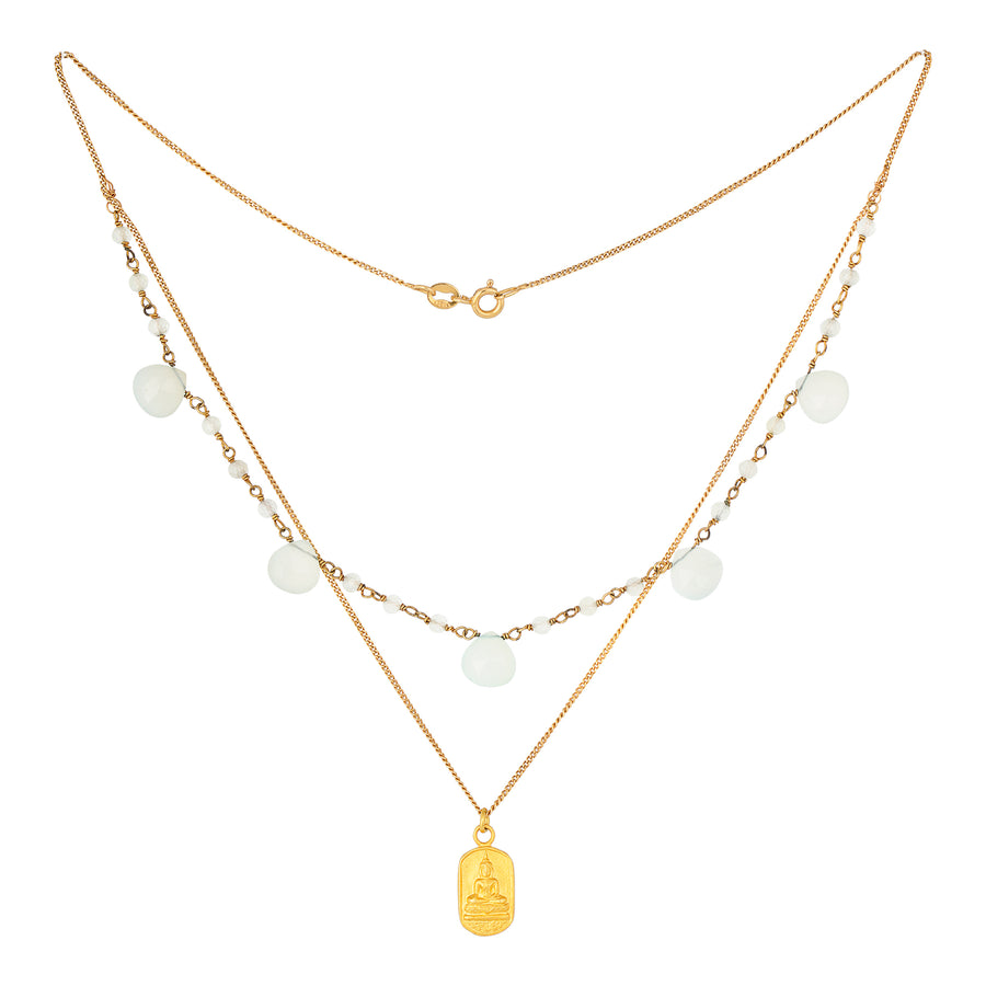 Glücksbringer Layering-Choker, Amazonit