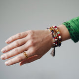 Mala Armband mit bunten Edelsteinen mit Bedeutung von hoffnungträger Schmuck.