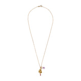 Love Chain Ganesha matt gold with gemstones