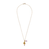 Love Chain Ganesha  Matt-Gold  mit Edelsteinen