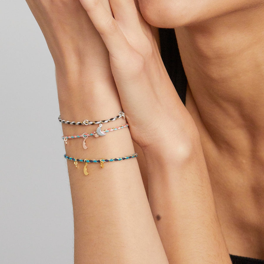 Magic Moon Happy Bracelet, Silver