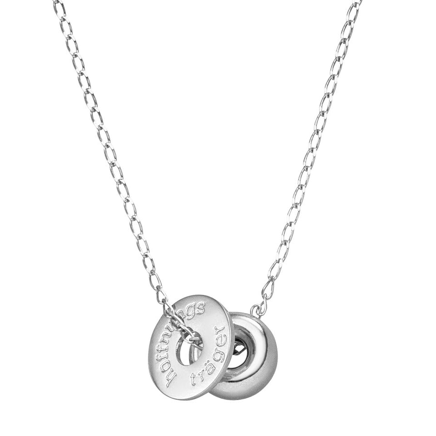 Sterlingsilber Kette mit Glücksbringer Anhänger.
