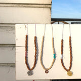 Tulsi Choker mit geschliffenen Citrinen