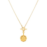 Love Chain Lakshmi with toggle clasp, gold 
