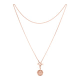 Love Chain Lakshmi with toggle clasp, rosé 