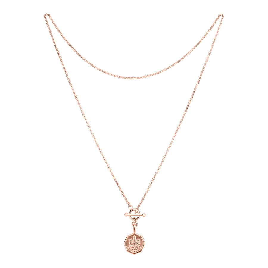 Love Chain Lakshmi mit Knebelverschluss, Rosé