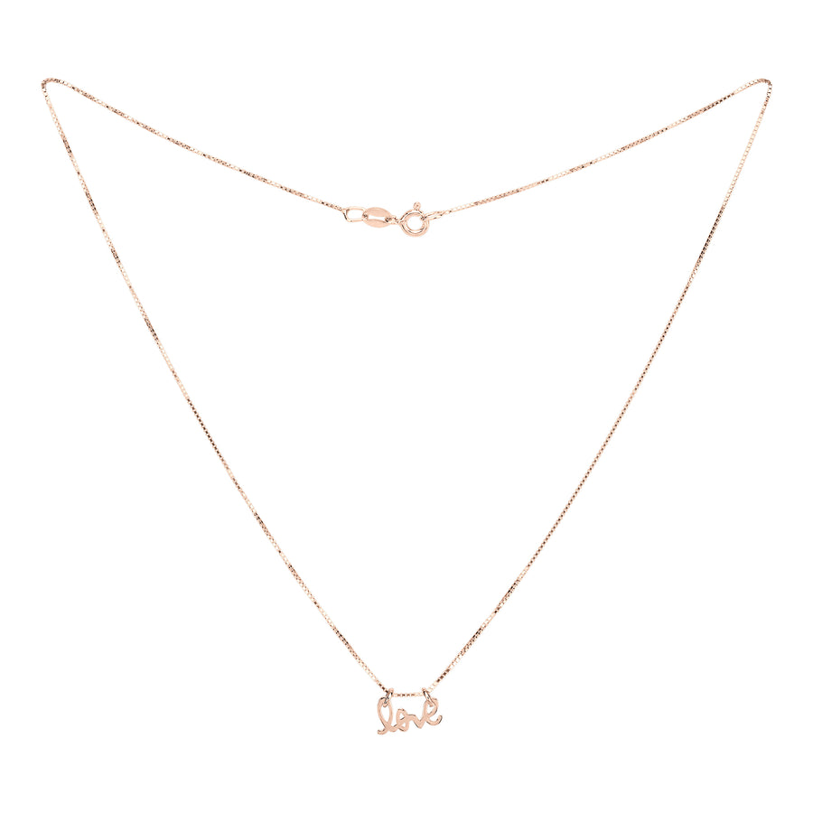Liefdesketting "LOVE is luck", rosé