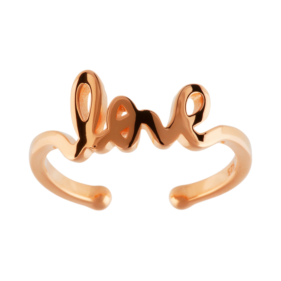 Pure Love ring, rosé goud