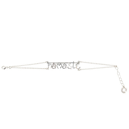 Pulsera namasté "Sánscrito", plata