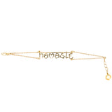 Namasté bracelet “Sanskrit”, gold