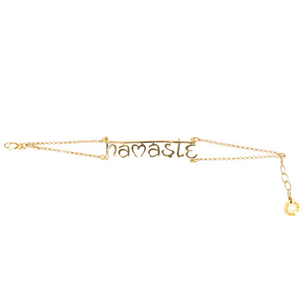 Namasté bracelet "Sanskrit", gold