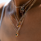Birthstone necklace September sapphire