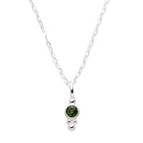 Birthstone necklace October tourmaline