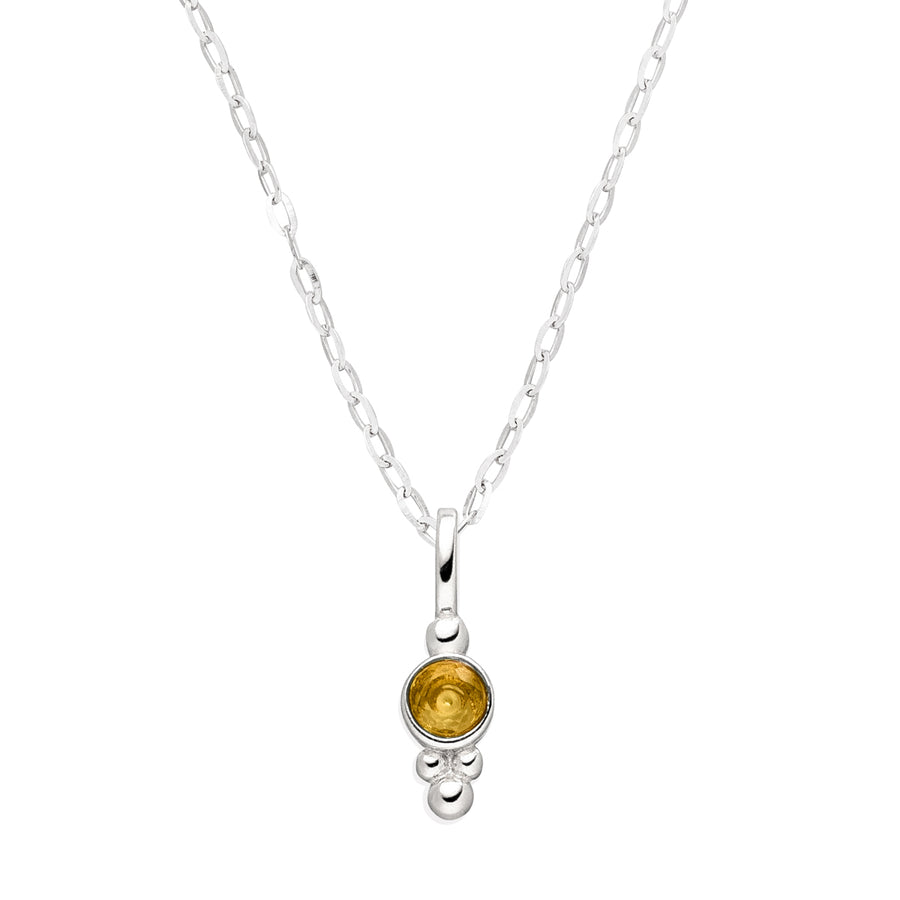 Kette mit Geburtsstein-Anhänger Oktober: Turmalin