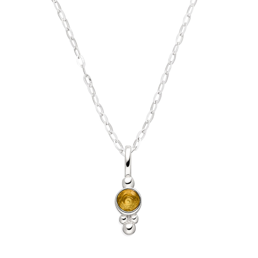 October Birthstone Pendant Necklace: Tourmaline