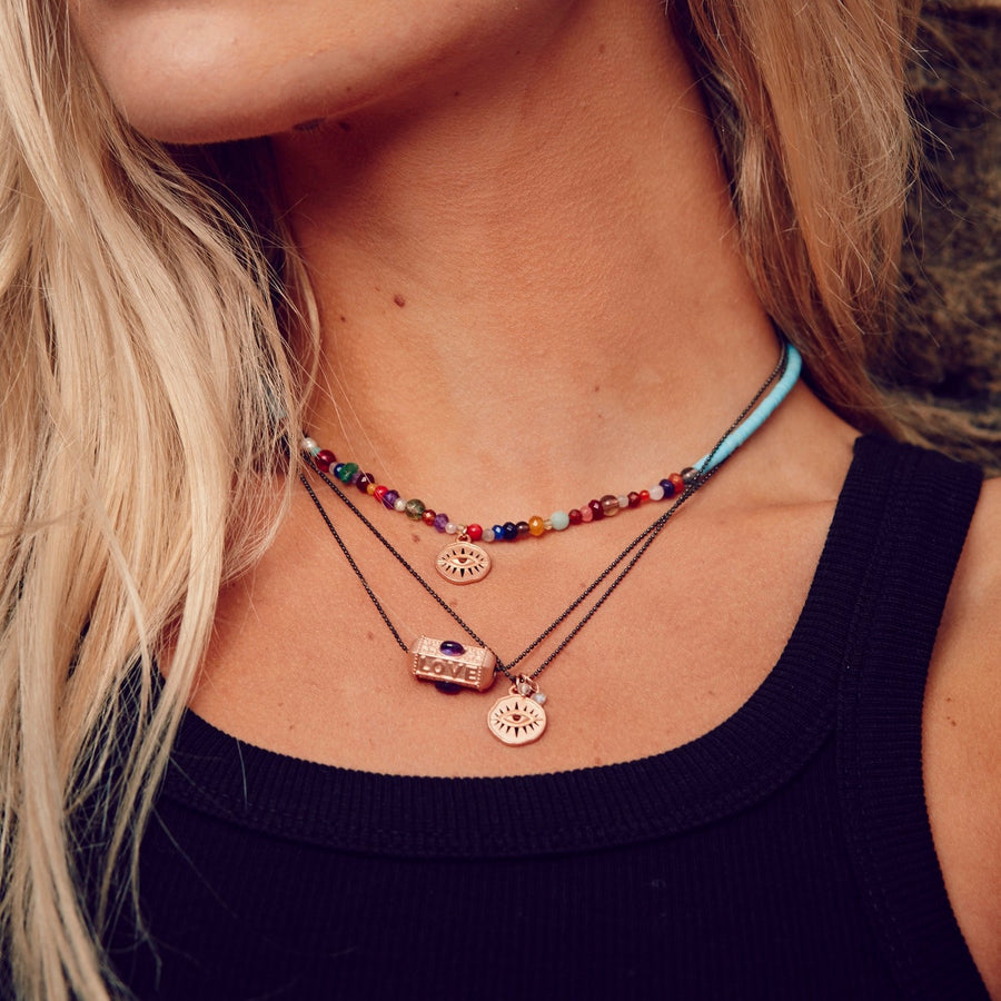 Protective chain "Eye", rose