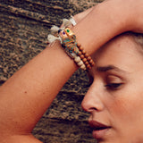 Give, Love &amp; Hope hand mala, rose gold