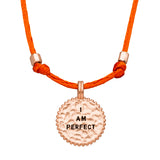 Verstellbare „I am perfect Kette", Safran
