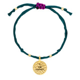 Seidenarmband „I am Perfect“ Grün
