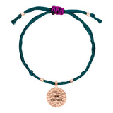 Seidenarmband „I am Perfect“ Grün