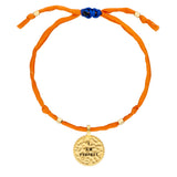Seidenarmband „I am Perfect“ Safran