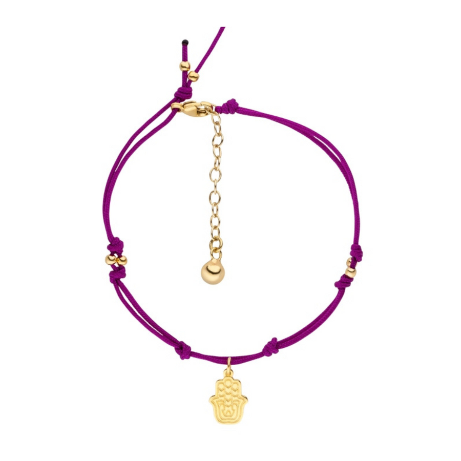 Make a wish Manifestations bracelet, hot purple