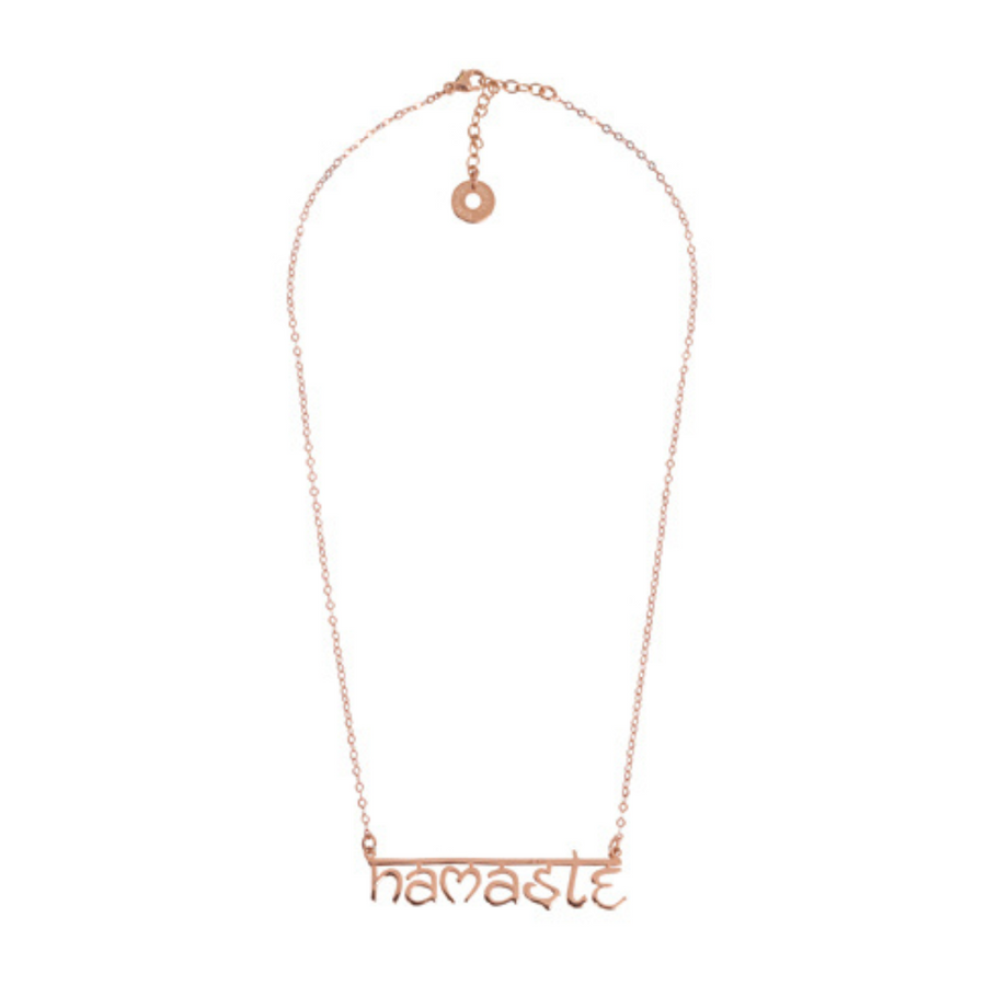 Namasté Stilteketting "Sanskriet", roségoud