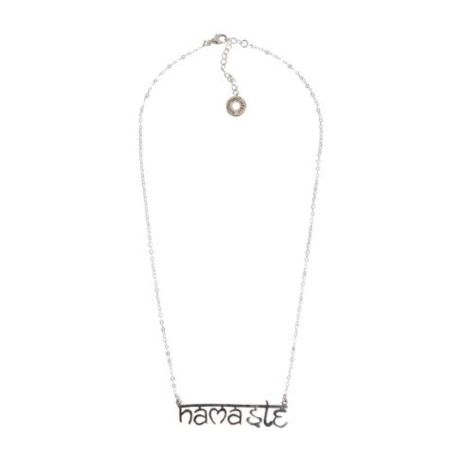 Namasté Stilteketting "Sanskriet", zilver