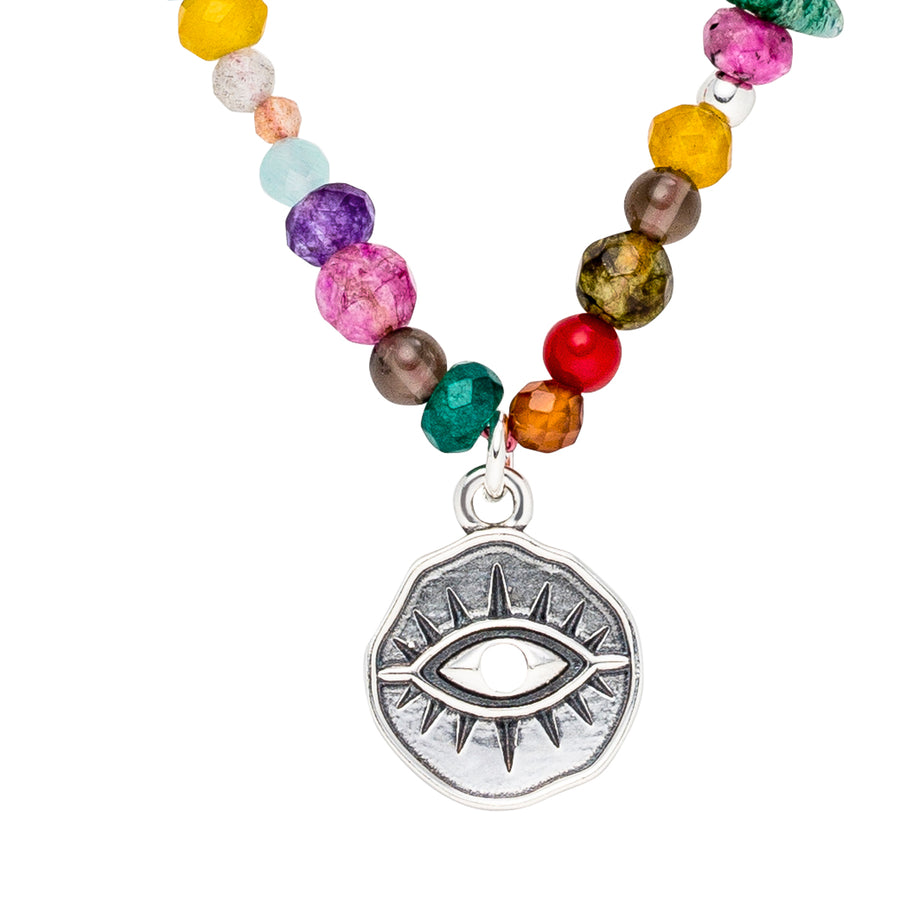 Choker-Kette mit silbernem Auge Amulett von hoffnungsträger