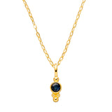 Birthstone necklace September sapphire