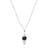 Birthstone necklace September sapphire